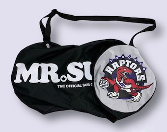 Vintage 1994 Toronto Raptors Duffle Bag / Mr Sub / Vintage Accessory / Travel Bag / Toronto Memorabilia