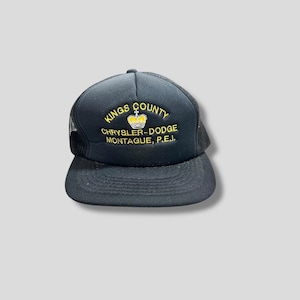 Casquette trucker promotionnelle Snapback Kings County Jeep Dodge Chrysler Dealership Pei des années 90