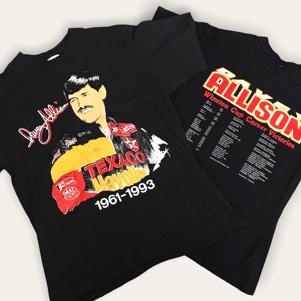 1993 Vintage Davey Allison Single Stitched T shirt