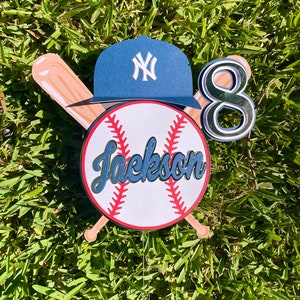 Baseball Cake Topper | Sports Cake Topper| NY Baseball | One Baseball | Sports Birthday | NY Yankees Birthday