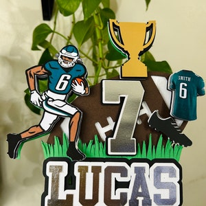 Football  Cake Topper | Happy Birthday Football |  Football Party | Football Birthday Party