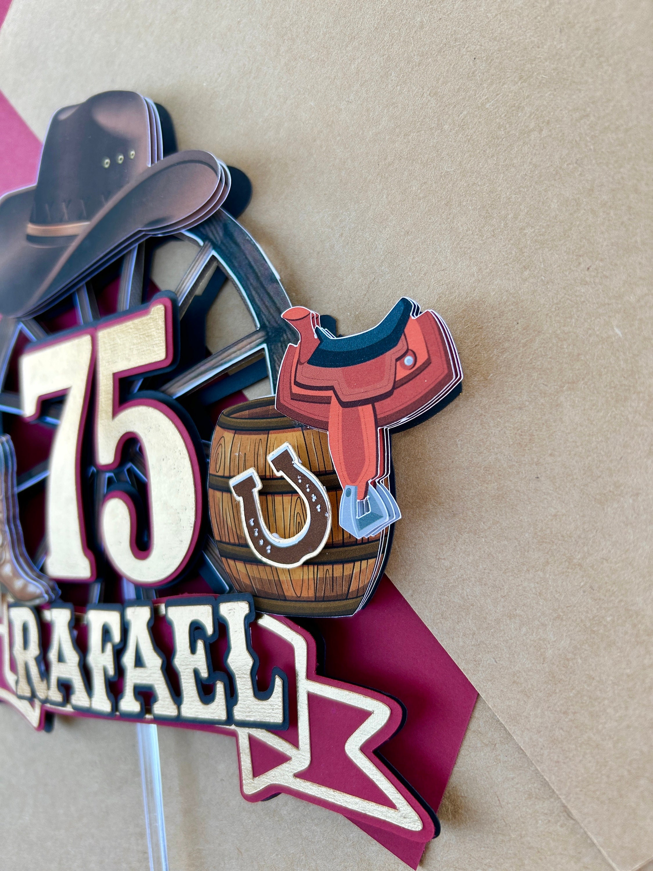 16 stuks Cowboy taarttoppers, cowboyhoed en laarzen, taartdecoraties, Western Cowboy taartdecoraties, voor verjaardagen, babyfeestjes