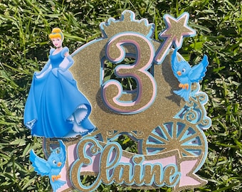 Cinderella Cake Topper | Cinderella Birthday | Cinderella Party