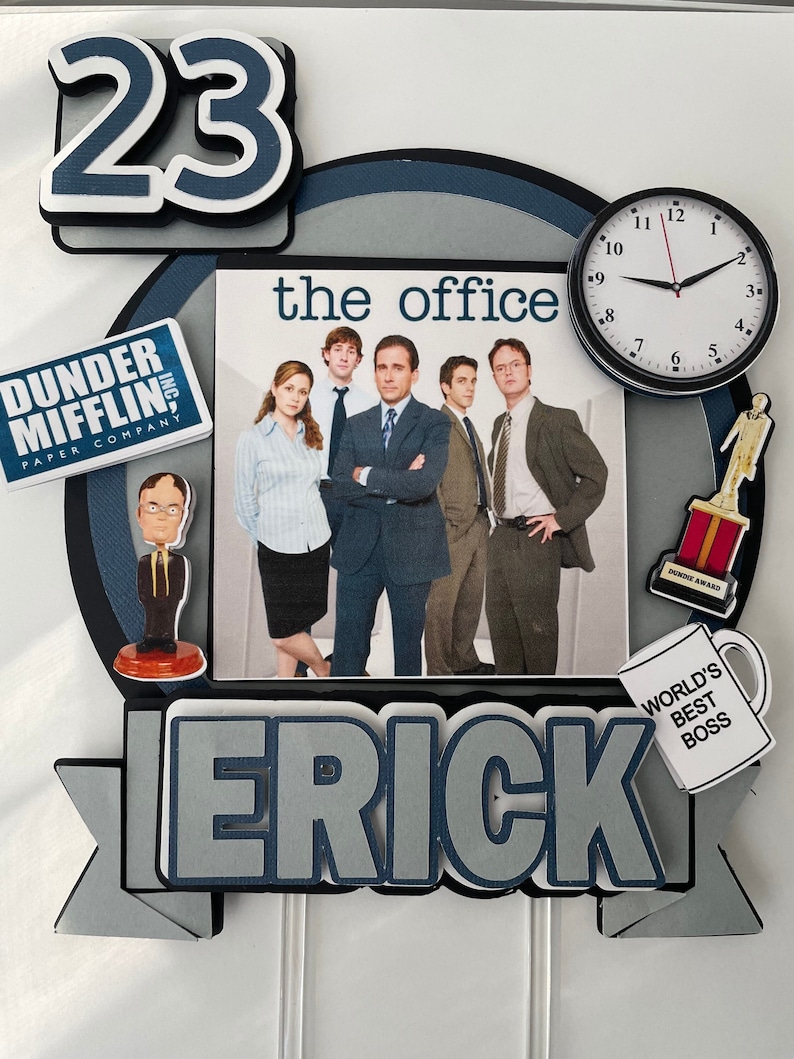 The Office Cake Topper the Office Party the Office - Etsy