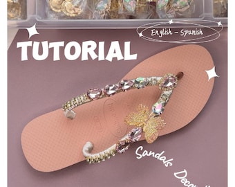 Film instruktażowy na temat dekorowania sandałów z kryształkami, rękodzieło DIY (do pobrania w formacie PDF)