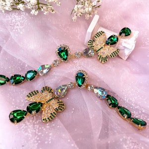 Decoración para tanga, pedrería adornada para decorar sandalias, cristales para hacer manualidades en diseño de mariposas, chanclas DIY, cadenas para zapatos