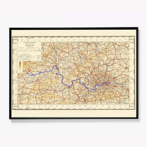 Thames Path Walking Route Map