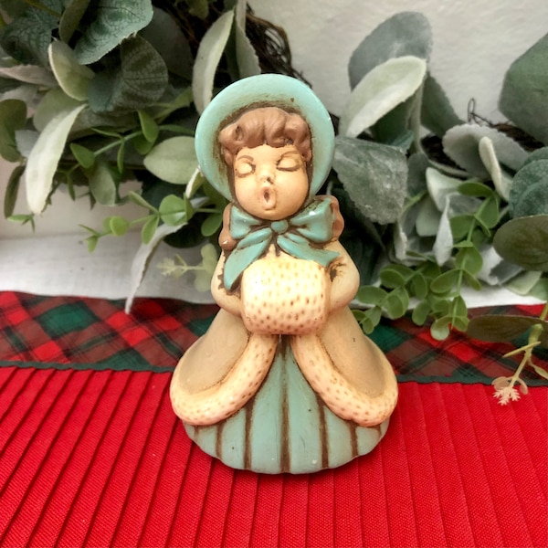 Vintage Holland Mold Caroler Girl with Muff