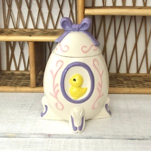 Vintage Ceramic Easter Egg Lidded Dish