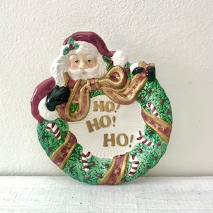 Vintage Fitz and Floyd Santa Platter
