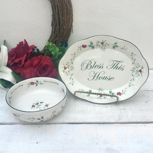Pfaltzgraff Winterberry Serving Plate and Candy Bowl