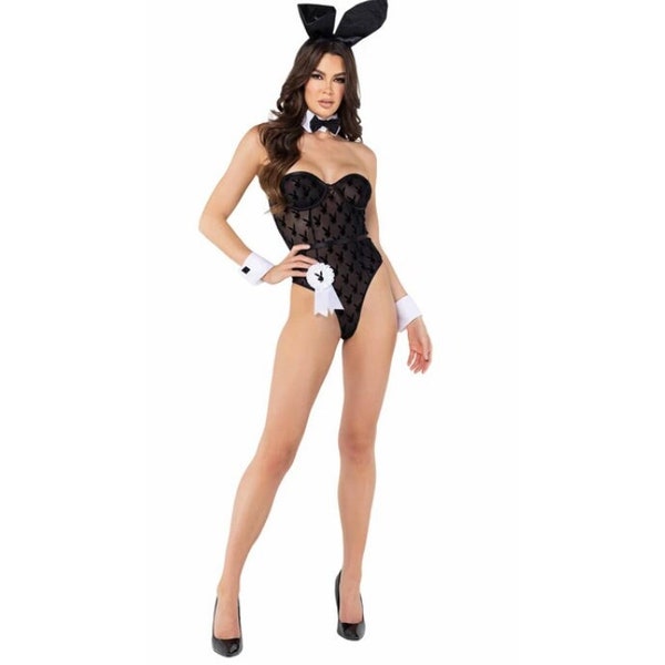 8pc Playboy Bunny Costume Rave Wear