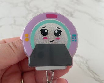 Handmade MRI Machine Badge Reel, Radiology Tech Gift