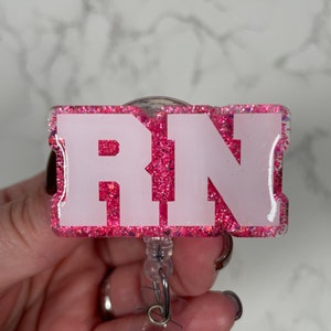 RN Badge Reel,Registered Nurse Badge Reel,Nurse Badge Reel, Medical Badge Reel,Glitter Badge Reel,RN Gift,Registered Nurse Gift,Nurses week