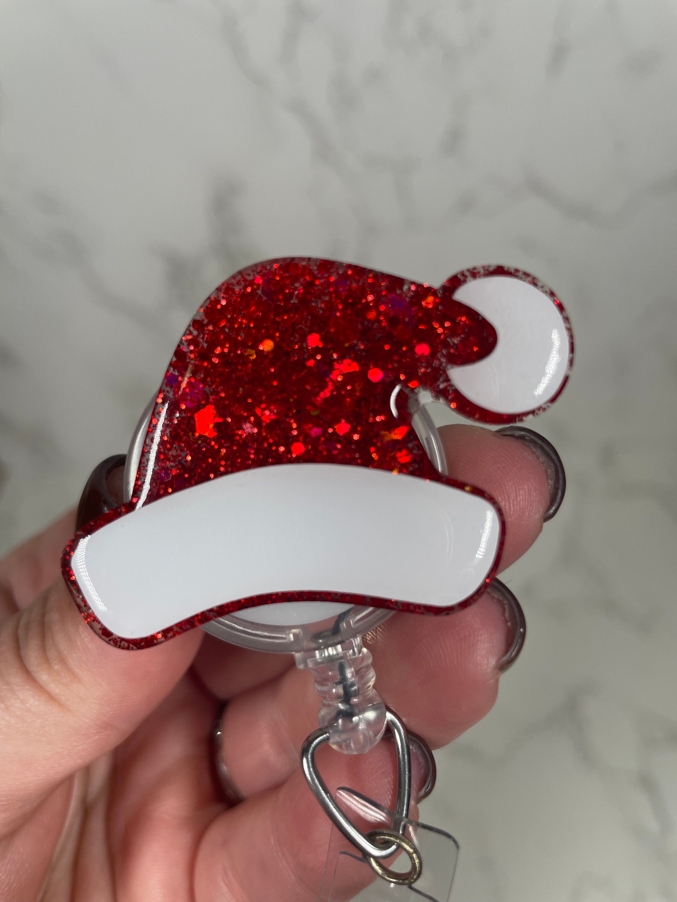  Christmas Zipper Pull Charms, Santa Hat, Penguin