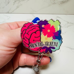 Mental Health Matters Badge | Mental Health Badge | Rainbow Badge Reel | Mental Health Gift | Mental Health Matters Awareness