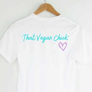 Vegan T-shirt, Vegan Girl T-Shirt, Girly Vegan Shirt, Cute Vegan Shirt, Vegan Graphic Tee, Funny Vegan Shirt, Plant Based Shirt, Vegan Gift
