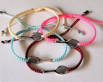 Macrame bracelet | Tennis racket