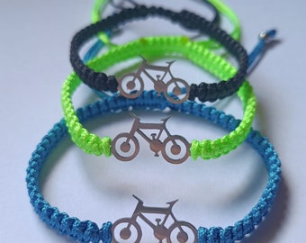 Pulsera macramé | Bicicleta