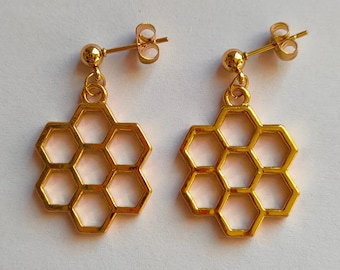 Flora Earrings | Honeycomb