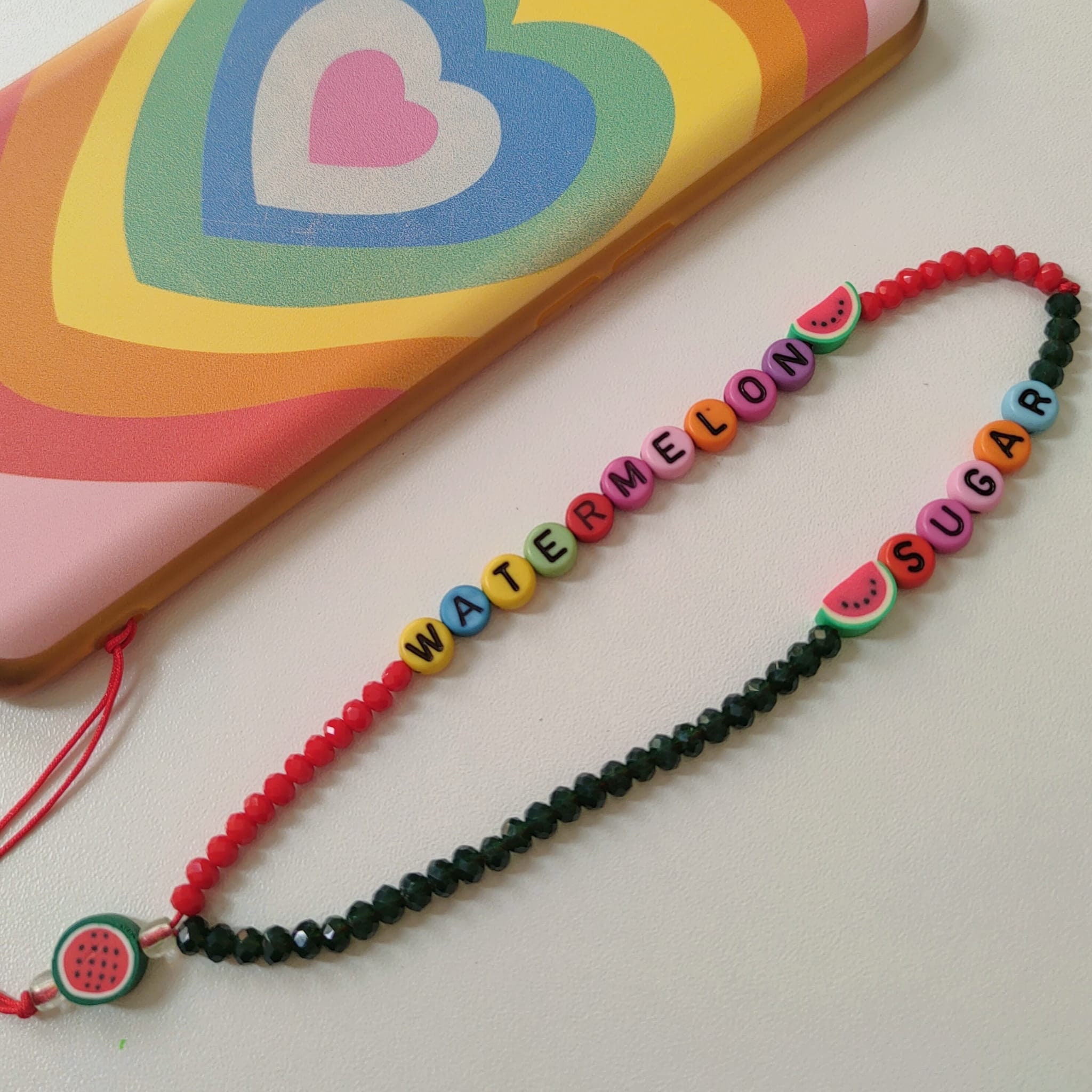 ★String Ting★Watermelon Sugar Wristle ストラップ Watermelon Sugar Wristlet Phone Strap – String Ting London