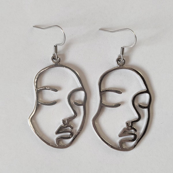 Pendientes abstract | Silueta cara