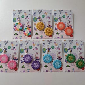 Polymer clay earrings | Happy Flower Collection