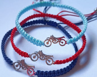 Pulsera macramé | Motocicleta