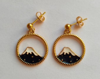 Flora Earrings | Snowy Mountain