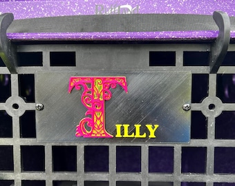 Personalized 3D Printed Dog Crate Name Plate for Ruffland Kennel