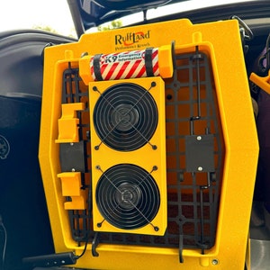 Powerful Dog Crate Fans – Multi-Speed, Dual / Single, Stylish, Safe, Easy Install – Keep Pets Cool On the Go – Perfect for Travel and Daily