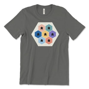 Hexy Hex Meeple | Board Game Tee | Game T-shirt | Board Game Geek | Board Game Lover | Board Game Gift | Unisex Short Sleeve Shirt