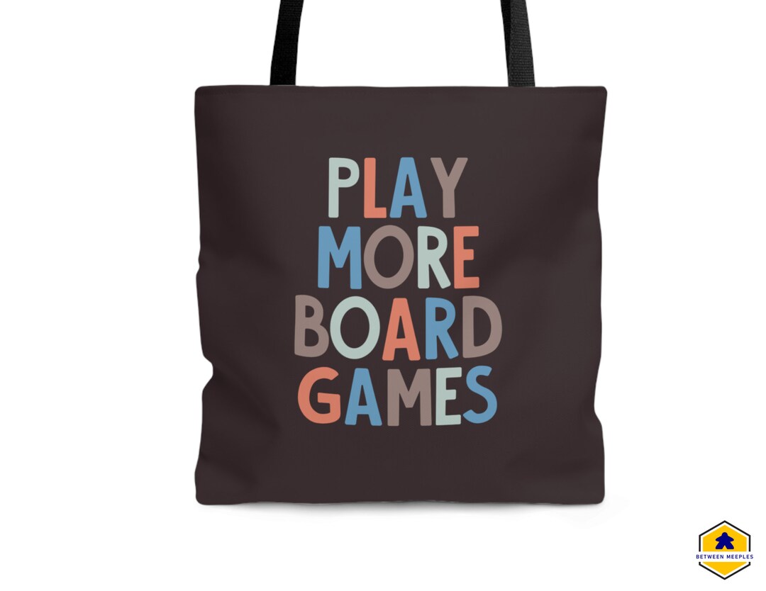 Board Game Tote Bag Board Game Bag Play More Board Game Tote Bag Board