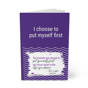 I choose to put myself first Softcover Notebook A5 image 3