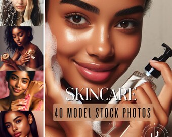 Cosmetic Skincare Stock Image Collection | Beauty Skincare Brand | Women Facial Skincare | Women Digital Photography | Skincare Line