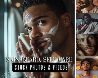 Men Skincare Beard Care | Ai Generated Collection | Beard Care | Men Skincare Line |  Stock Images | Selfcare | Stock Video | Reels