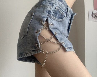 Denim Booty Shorts - Etsy Hong Kong