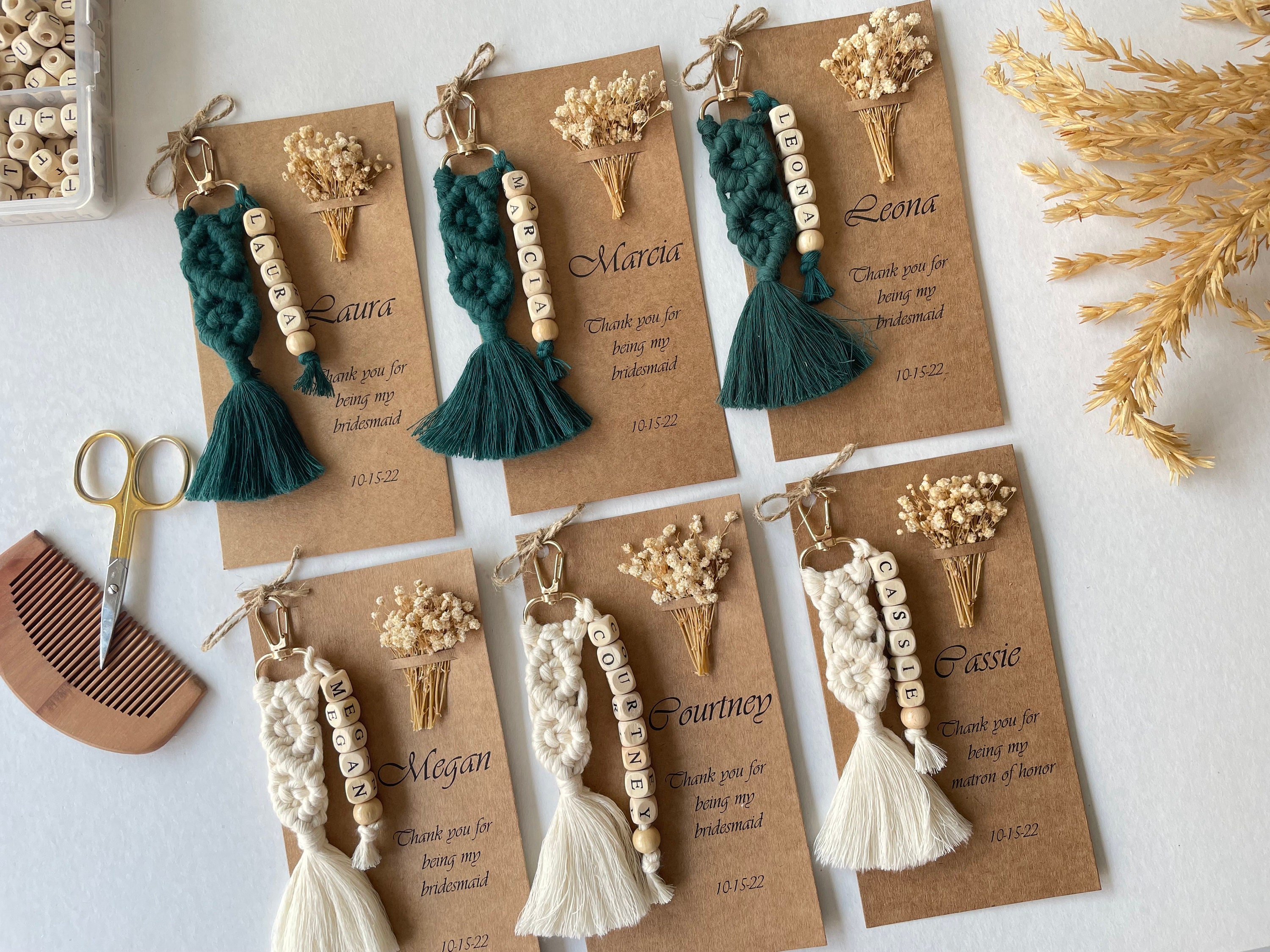 Brautjungfern-Geschenkset – 10 Nagelfeilen Mit Gravur Für Braut, Trauzeugin & Co.