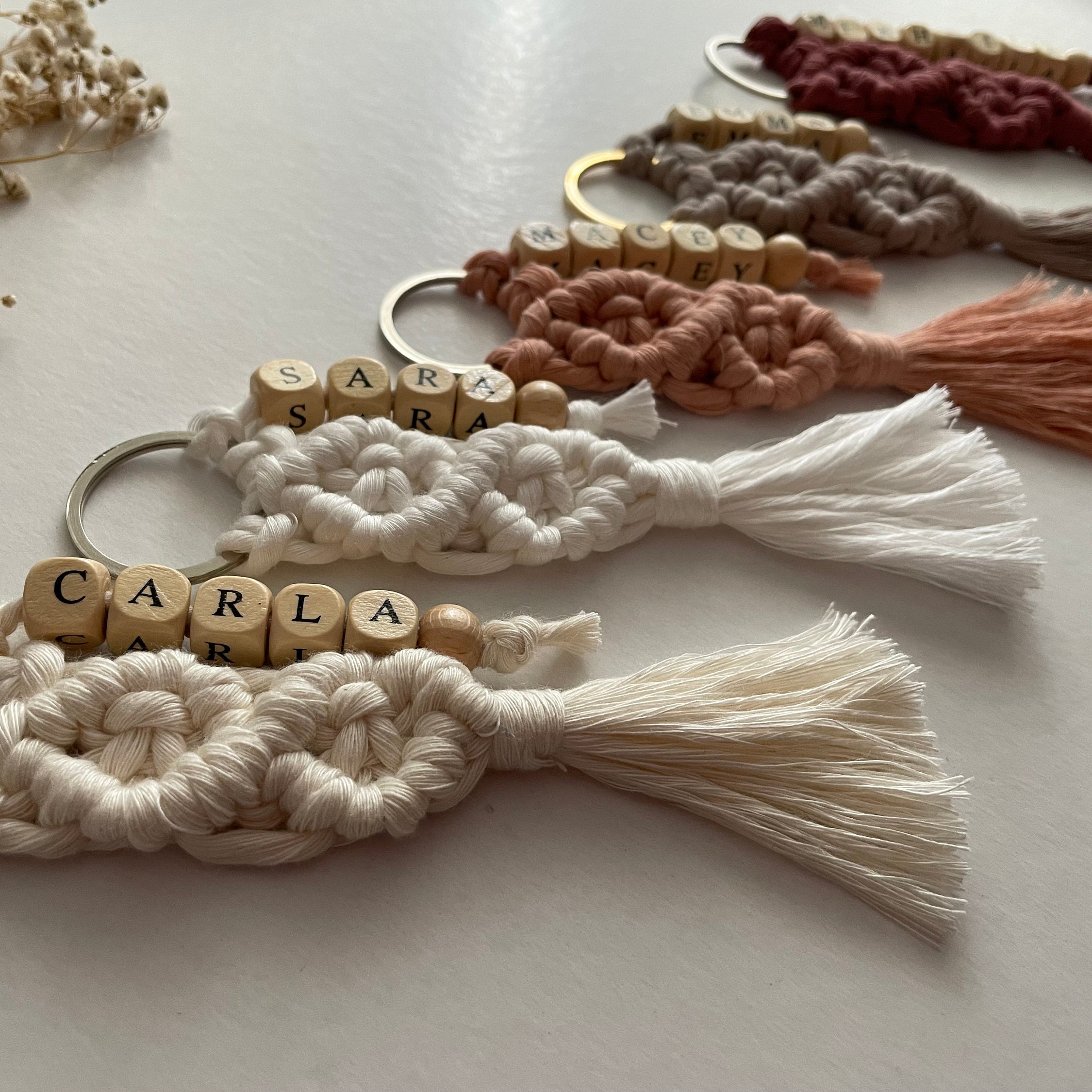 Set Di 2 Portachiavi Regalo Per Damigelle D'Onore Con Sacchetto In Velluto - 'Thank You For Standing By My Side' - 3