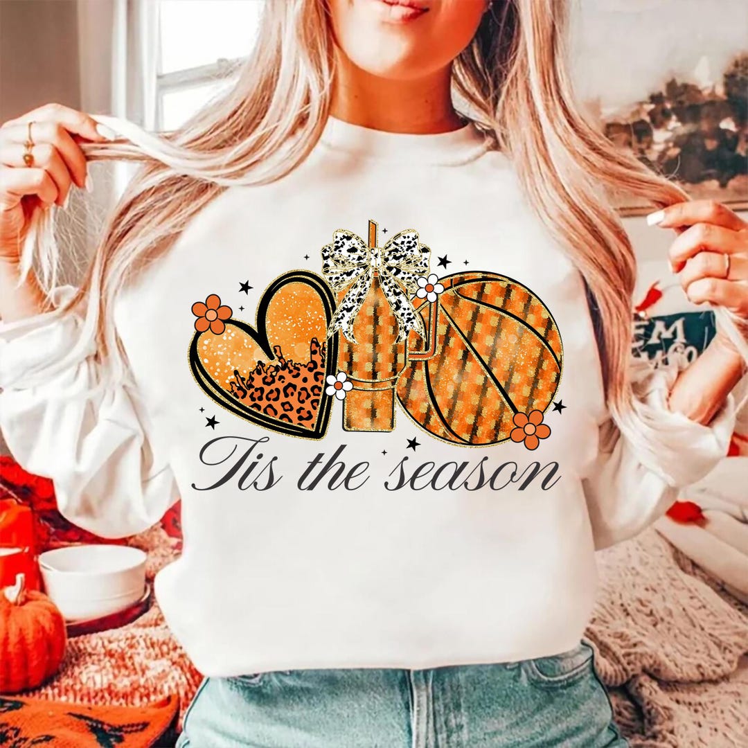 Coquette Touchdown Season in Orange Sweatshirt