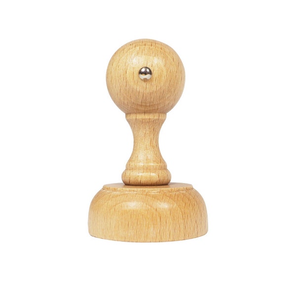 Solid wooden stamp handle - 5 cm ROUND