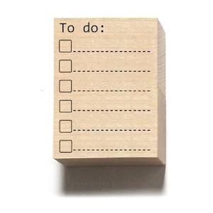 PARA HACER Sello de diario de viñetas / sello de planificador / lista de tareas pendientes / rastreador de HABIT / sello de regreso a la escuela
