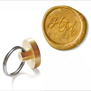 Timbro di ceralacca personalizzato con iniziali / Sigillo di invito di nozze personalizzato / Timbro di ceralacca monogramma / Decorazione di buste, regali e certificati