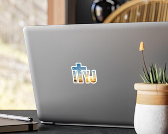 Faith Vinyl Decal, Christian Sticker, Religious Laptop Decal, Car Window Decal, Religious Gift, I Trust You Jesus Decal