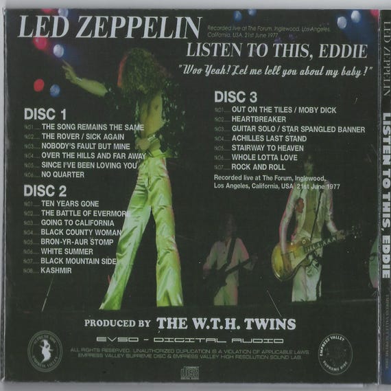Led Zeppelin - Listen to This Eddie - LA Forum June 21, 1977 - 3