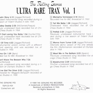 Rolling Stones - Ultra Rare Trax - 10 CD - New