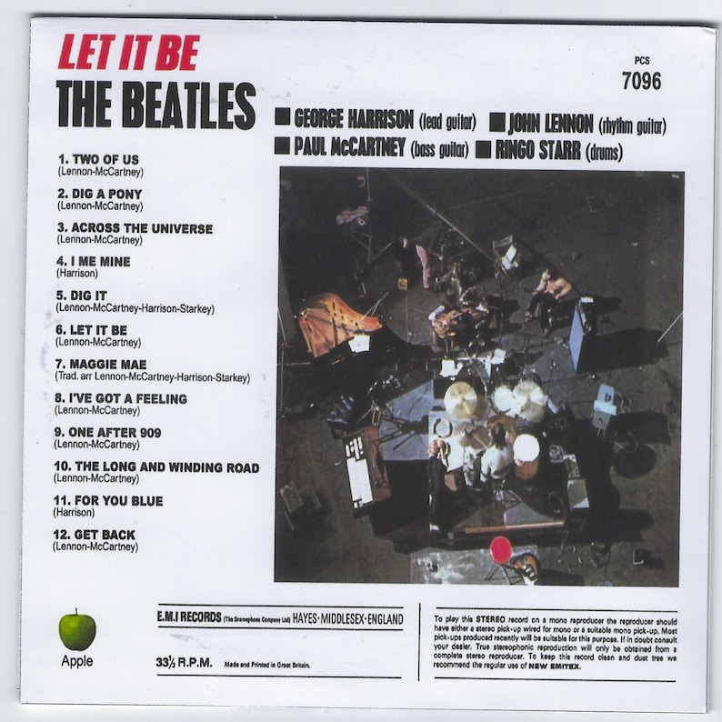 Beatles Get Back/let It Be Glyn Johns Mixes Last Licks Live Dr. Ebbetts