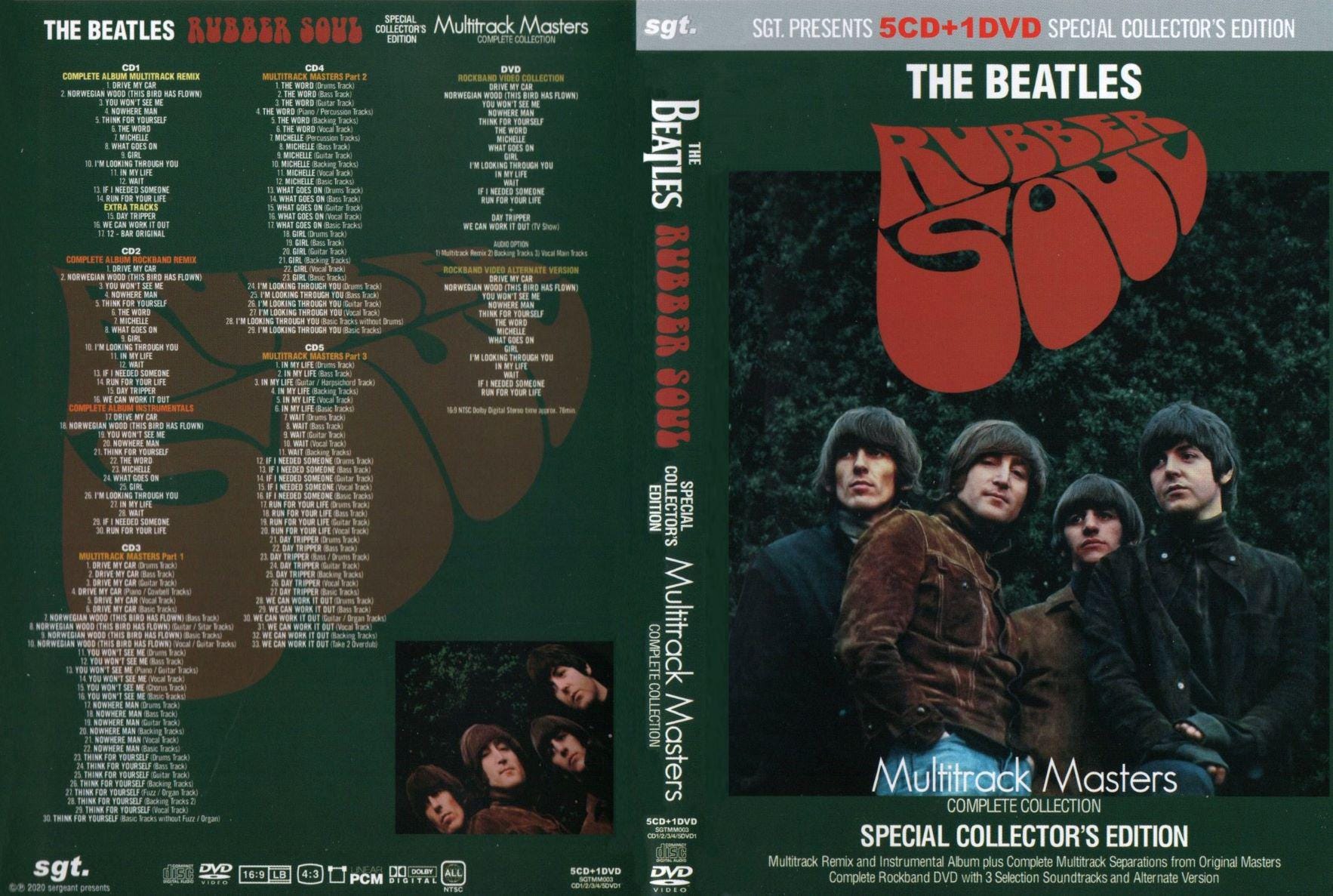 Beatles - Rubber Soul Multi-track Masters - 5 CD + DVD - New - Etsy