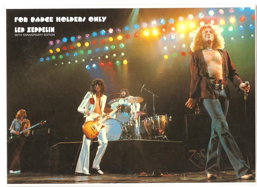 洋楽 led zeppelin / For Badgeholders Only LED ZEPPELIN - FOR BADGE HOLDERS ONLY: ORIGINAL MILLARD MASTER