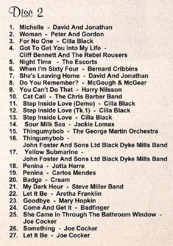 The Complete Songs the Beatles Gave Away - 8 CD - New - Etsy